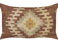 Set di 2 cuscini BEEL Iuta 30 x 50 cm Multicolore Trama orientale