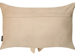 Set di 2 cuscini BELLE Velluto 30 x 50 cm Beige Tinta unita