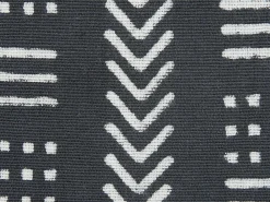 Set di 2 cuscini BENZOIN Cotone 45 x 45 cm Nero Trama geometrica