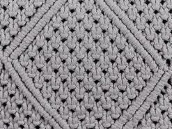Set di 2 cuscini BESHAM Cotone 45 x 45 cm Grigio Trama geometrica