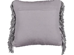 Set di 2 cuscini BESHAM Cotone 45 x 45 cm Grigio Trama geometrica