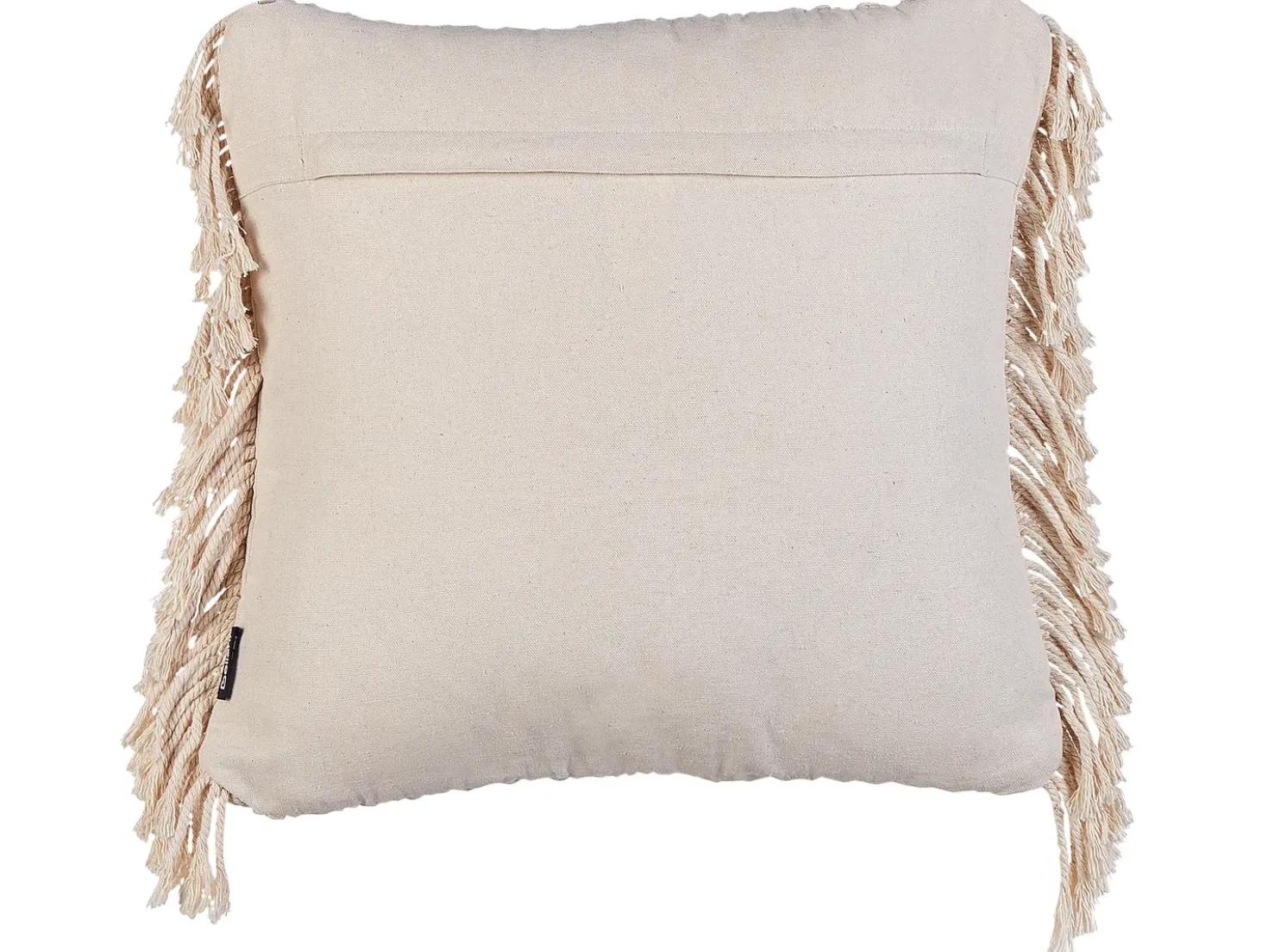 Set di 2 cuscini BESHAM Cotone 45 x 45 cm Beige chiaro Trama geometrica