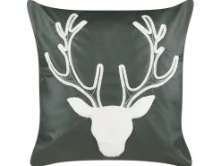 Set di 2 cuscini BICOCCA Velluto 45 x 45 cm Verde scuro Modello natalizio