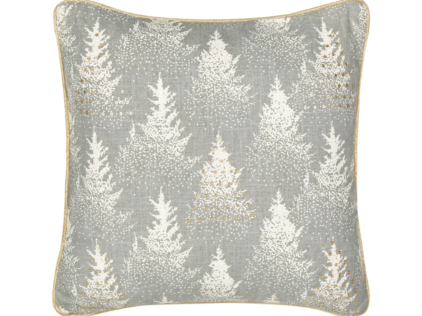 Set di 2 cuscini BILLBERGIA Cotone 45 x 45 cm Grigio Modello natalizio