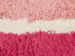 Set di 2 cuscini BISTORTA Cotone 45 x 45 cm Rosa Trama geometrica