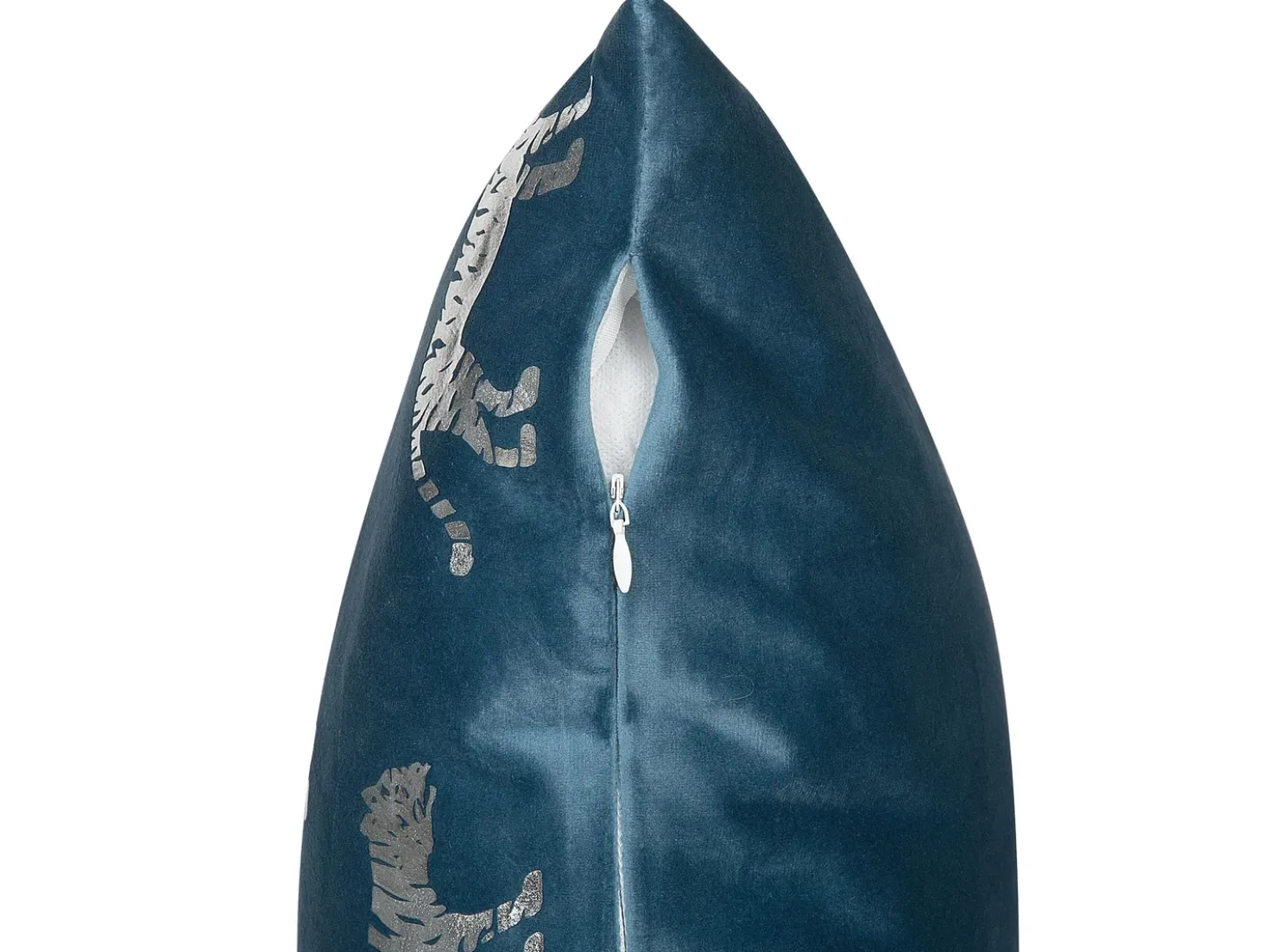 Set di 2 cuscini BLUEBELL Velluto 45 x 45 cm Blu Trama animale