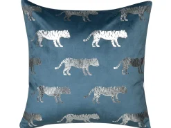 Set di 2 cuscini BLUEBELL Velluto 45 x 45 cm Blu Trama animale