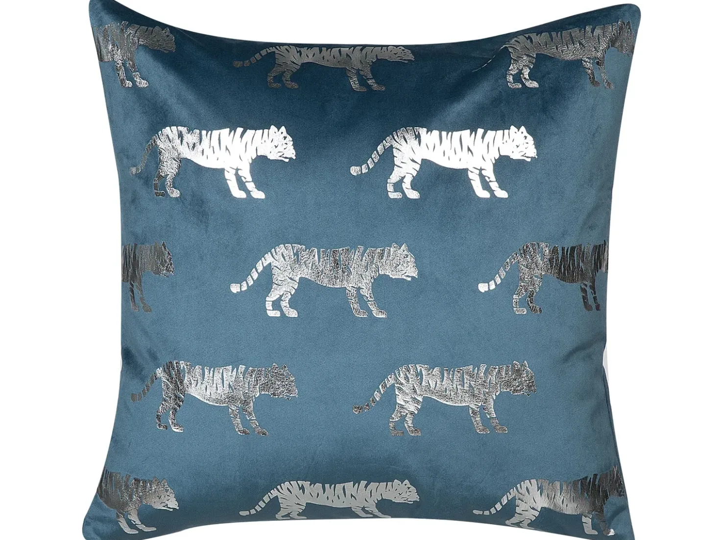 Set di 2 cuscini BLUEBELL Velluto 45 x 45 cm Blu Trama animale