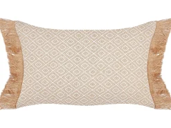 Set di 2 cuscini BOATH 30 x 50 cm Beige Tinta unita