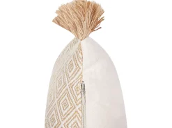 Set di 2 cuscini BOATH 30 x 50 cm Beige Tinta unita