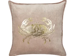 Set di 2 cuscini BOSSIELLA Cotone 45 x 45 cm Tortora Trama animale