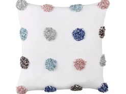 Set di 2 cuscini BRACKEN Cotone 45 x 45 cm Bianco