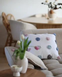 Set di 2 cuscini BRACKEN Cotone 45 x 45 cm Bianco