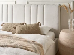 Set di 2 cuscini CAESIA Cotone 30 x 50 cm Beige Tinta unita