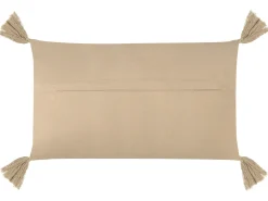 Set di 2 cuscini CAESIA Cotone 30 x 50 cm Beige Tinta unita