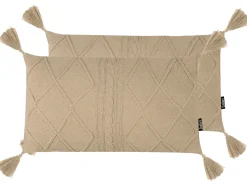Set di 2 cuscini CAESIA Cotone 30 x 50 cm Beige Tinta unita
