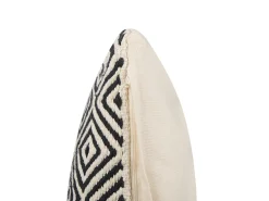 Set di 2 cuscini CALANTHE Cotone 45 x 45 cm Beige Trama geometrica