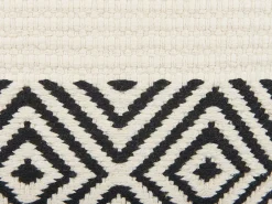 Set di 2 cuscini CALANTHE Cotone 45 x 45 cm Beige Trama geometrica