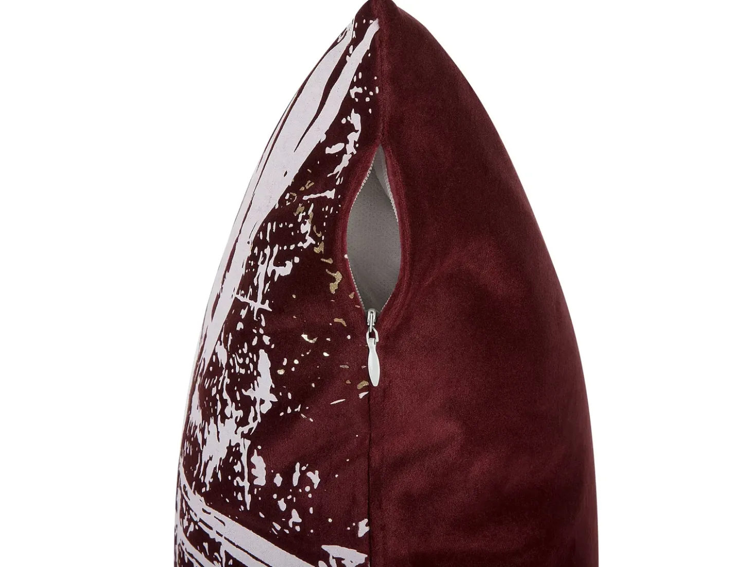 Set di 2 cuscini CALLA Velluto 45 x 45 cm Rosso Trama di piante
