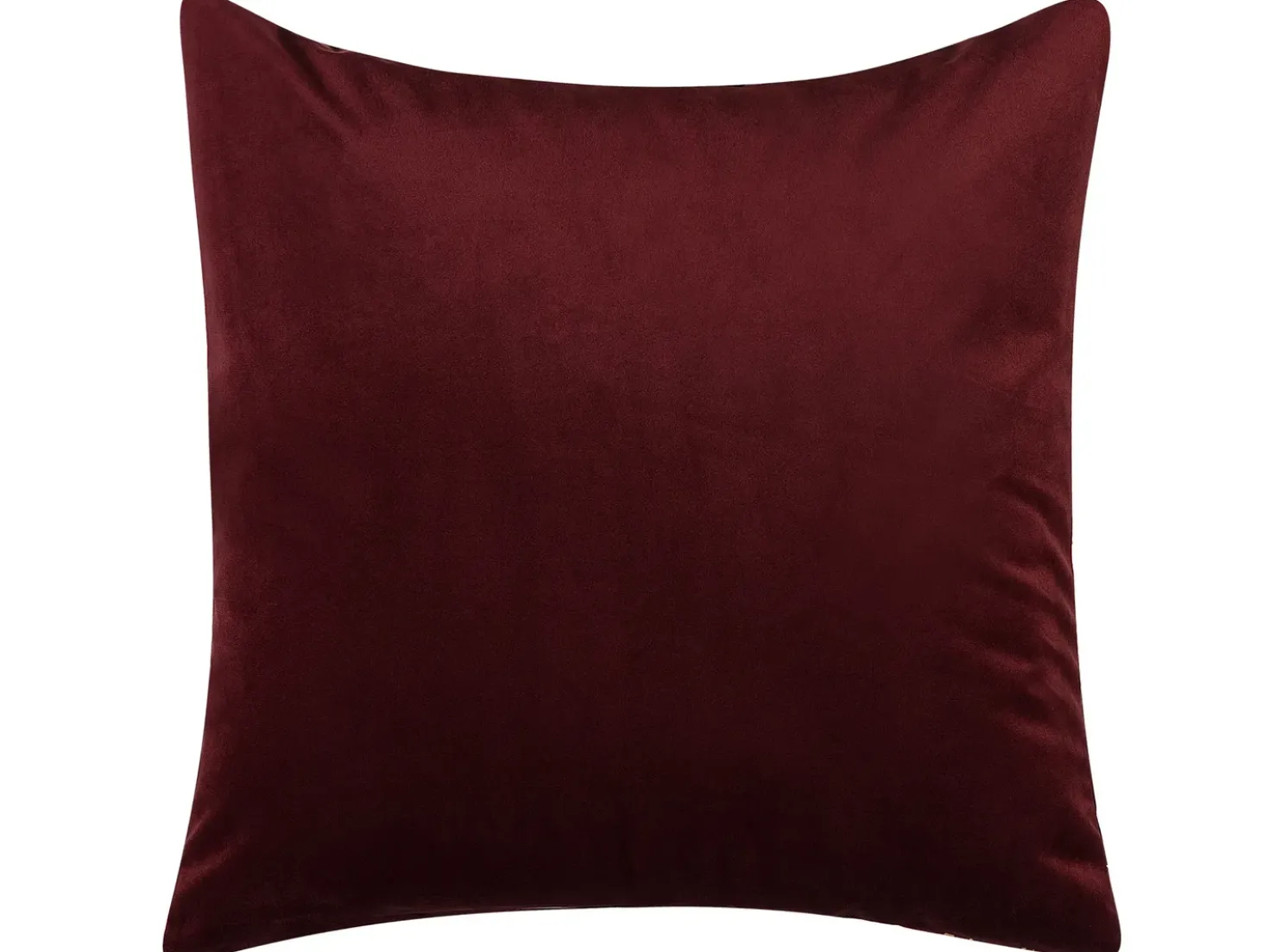 Set di 2 cuscini CALLA Velluto 45 x 45 cm Rosso Trama di piante