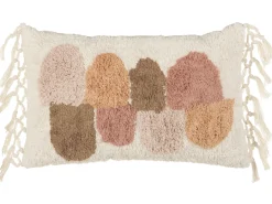 Set di 2 cuscini CALTHA Cotone 30 x 50 cm Beige Trama astratta