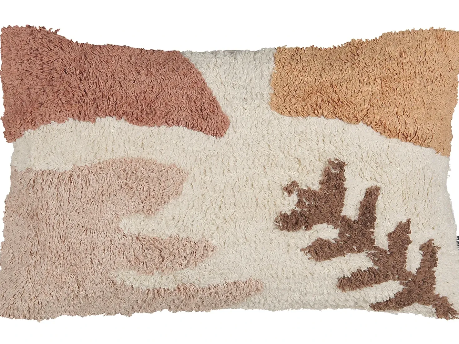 Set di 2 cuscini CAMASSIA Cotone 30 x 50 cm Beige Trama astratta