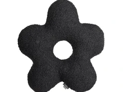Set di 2 cuscini CAMPONULA Bouclé 40 x 40 cm Nero Tinta unita