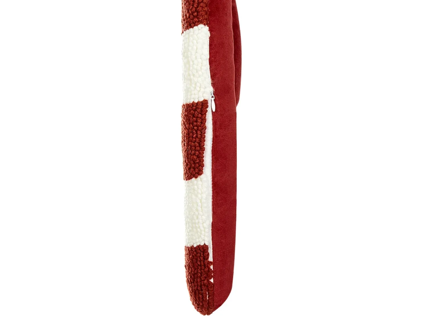 Set di 2 cuscini CANDY CANE Bouclé 22 x 55 cm Rosso Modello natalizio