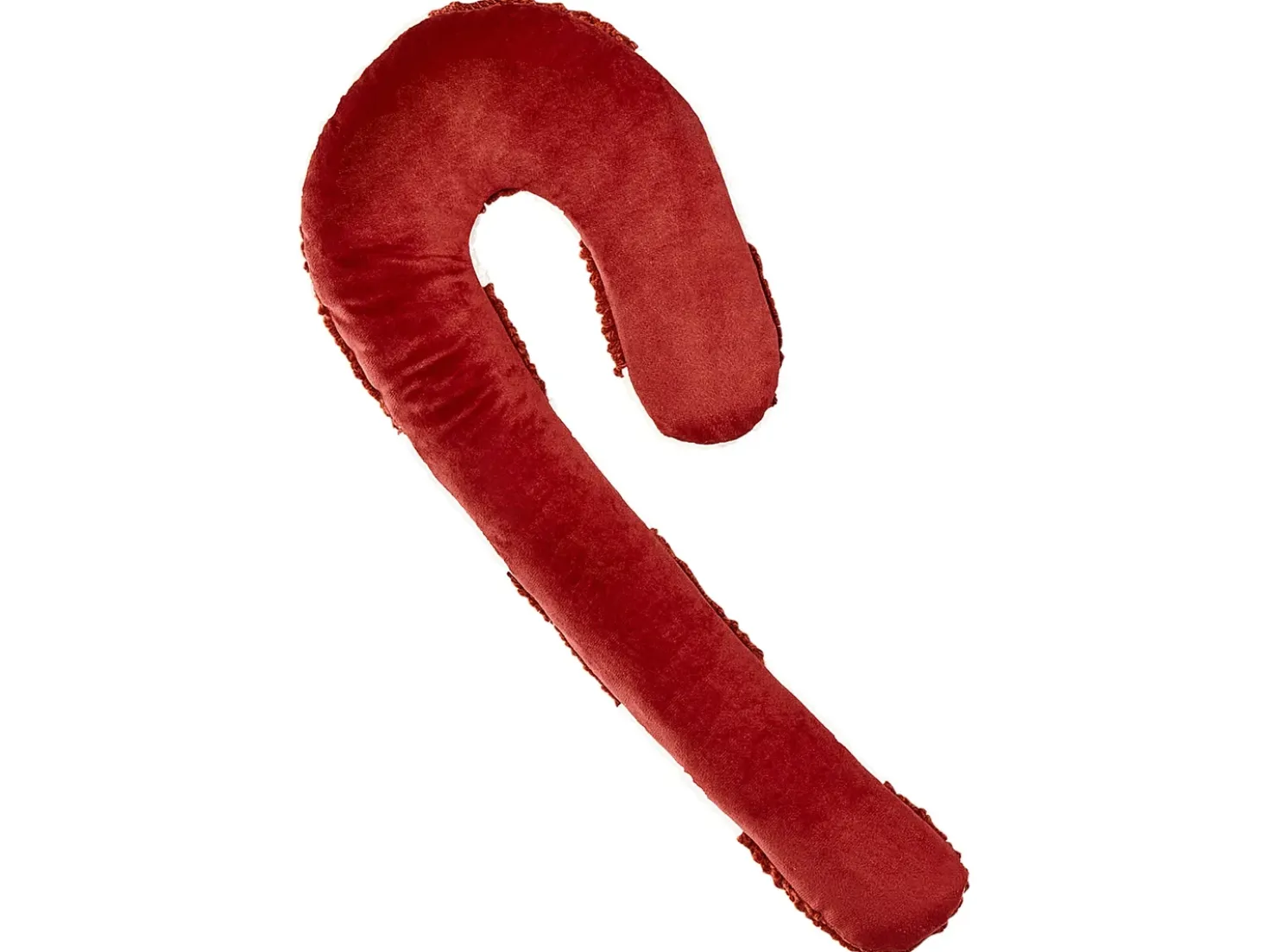 Set di 2 cuscini CANDY CANE Bouclé 22 x 55 cm Rosso Modello natalizio