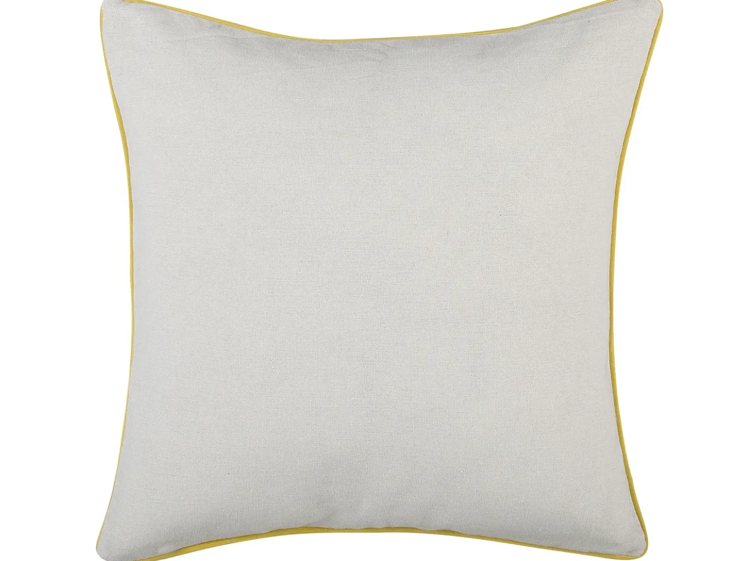 Set di 2 cuscini CANDYTUFT 45 x 45 cm Giallo Trama di piante