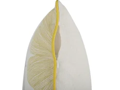 Set di 2 cuscini CANDYTUFT 45 x 45 cm Giallo Trama di piante