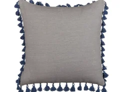 Set di 2 cuscini CARPINUS Lino 45 x 45 cm Grigio Tinta unita