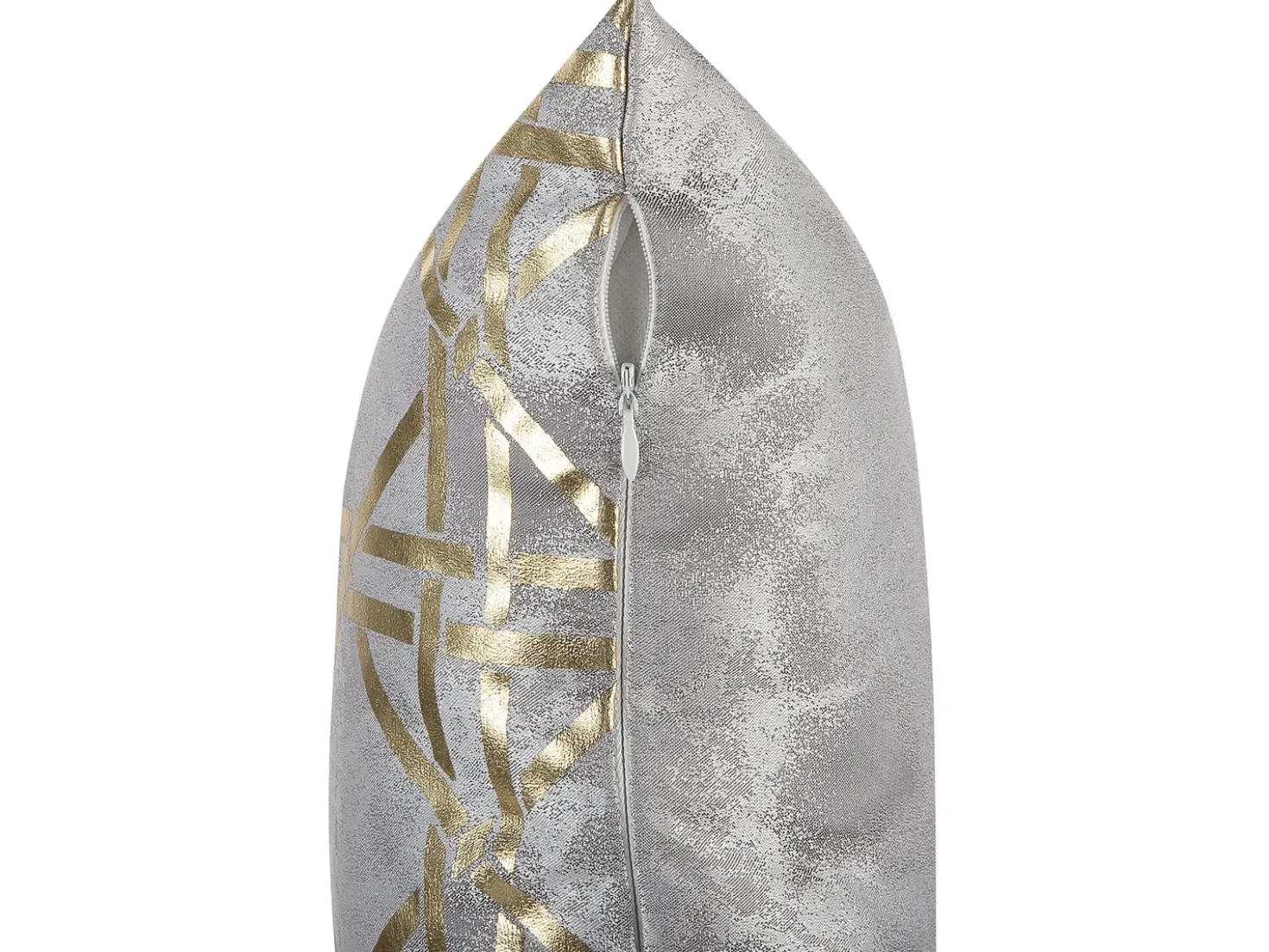 Set di 2 cuscini CASSIA 45 x 45 cm Grigio Trama geometrica
