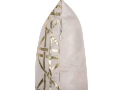 Set di 2 cuscini CASSIA 45 x 45 cm Rosa Trama geometrica