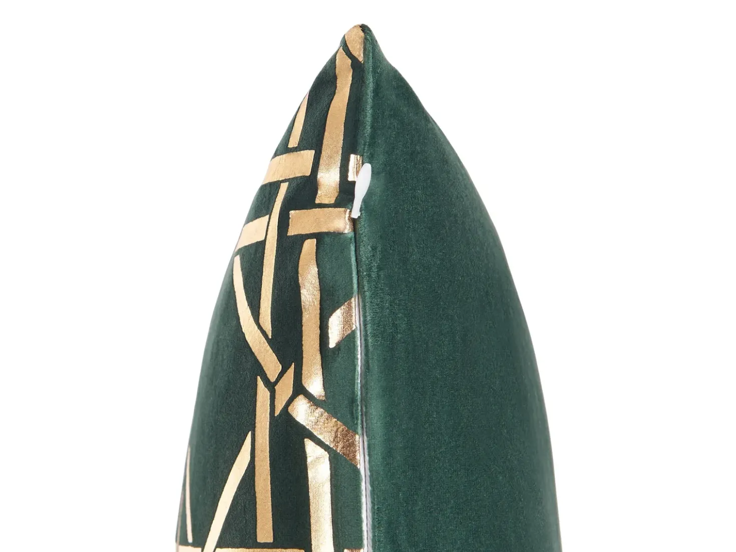 Set di 2 cuscini CASSIA 45 x 45 cm Verde scuro Trama geometrica