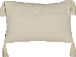 Set di 2 cuscini CASSIOPE Cotone 30 x 50 cm Bianco Trama geometrica