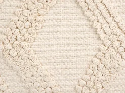 Set di 2 cuscini CATALPA Cotone 45 x 45 cm Bianco Trama geometrica