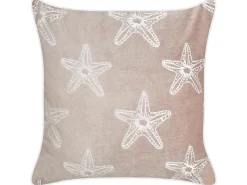 Set di 2 cuscini CERAMIUM Velluto 45 x 45 cm Rosa pastello Trama floreale