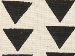 Set di 2 cuscini CERCIS Cotone 45 x 45 cm Beige Trama geometrica