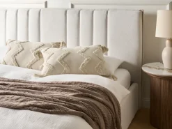 Set di 2 cuscini CERINTHE Cotone 40 x 60 cm Beige chiaro Trama Chevron