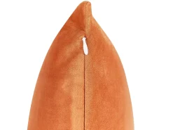 Set di 2 cuscini CEROPEGIA Velluto 45 x 45 cm Arancione Trama geometrica