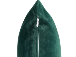 Set di 2 cuscini CEROPEGIA Velluto 45 x 45 cm Verde smeraldo Trama geometrica