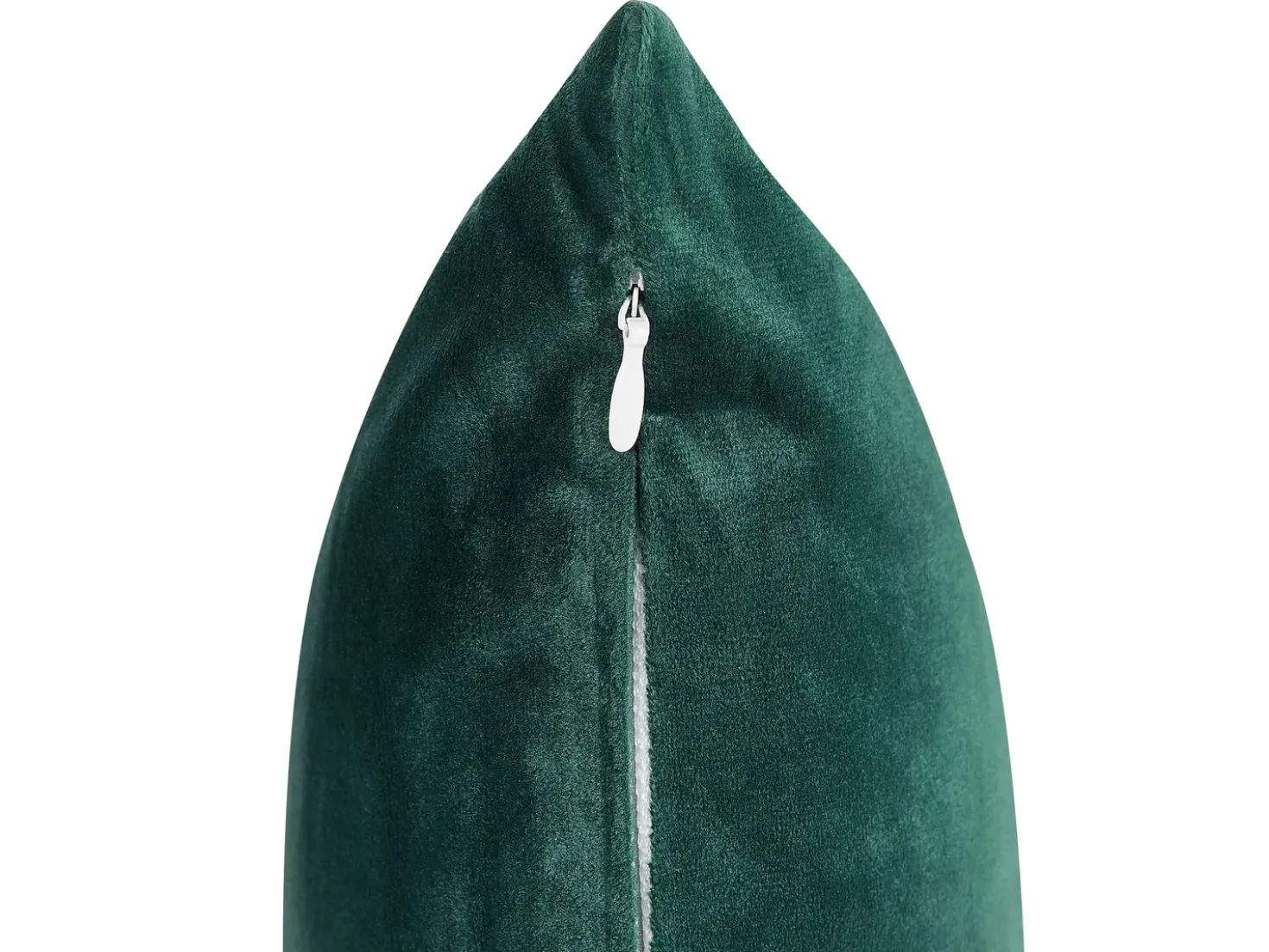 Set di 2 cuscini CEROPEGIA Velluto 45 x 45 cm Verde smeraldo Trama geometrica
