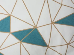 Set di 2 cuscini CLARKIA Cotone 45 x 45 cm Blu Trama geometrica