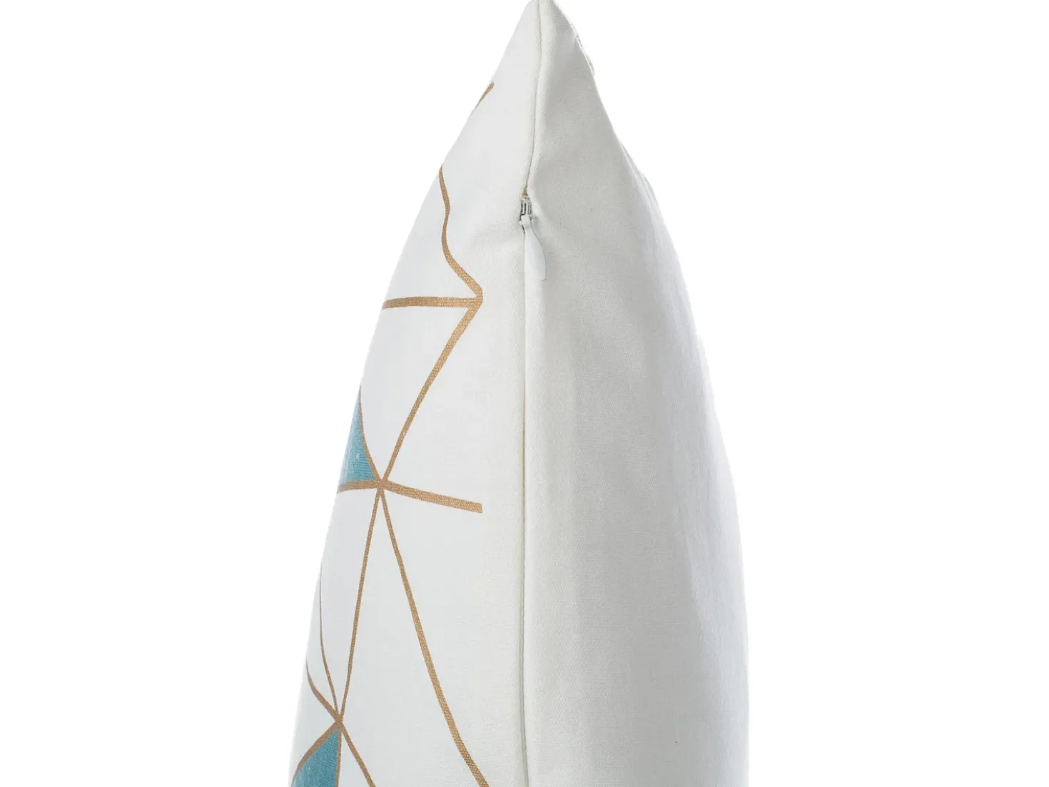 Set di 2 cuscini CLARKIA Cotone 45 x 45 cm Blu Trama geometrica