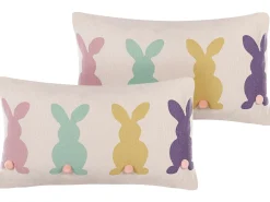 Set di 2 cuscini CLUSIA 30 x 50 cm Beige