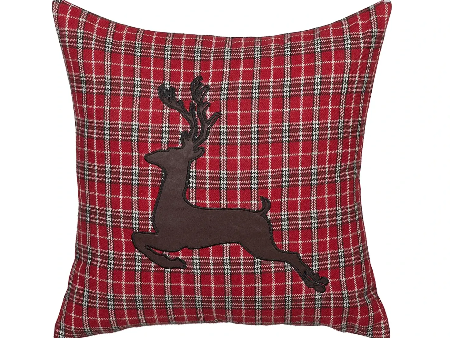 Set di 2 cuscini COMET 45 x 45 cm Rosso scuro Modello natalizio
