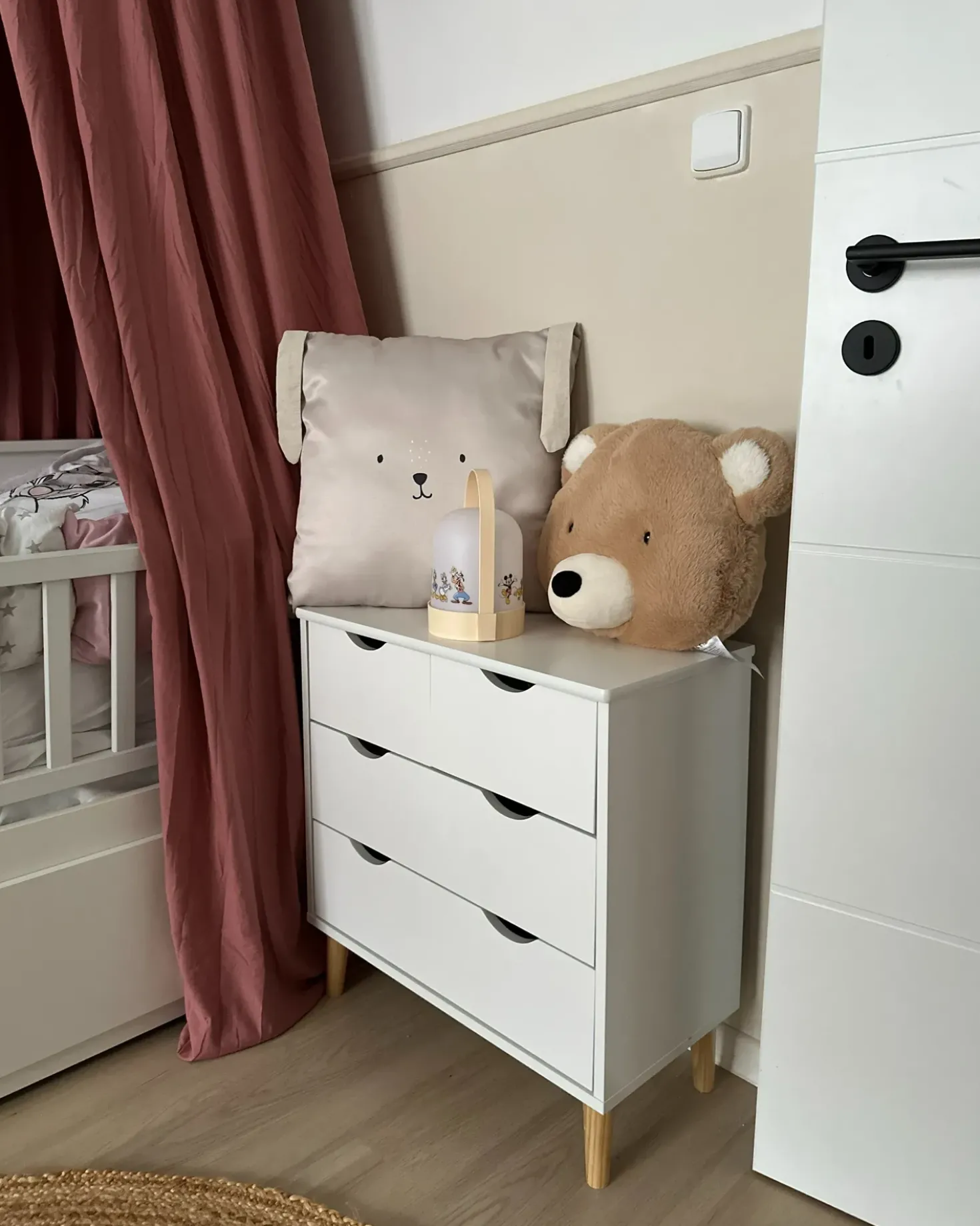 Set di 2 cuscini CONEY Cotone 45 x 45 cm Beige chiaro