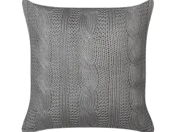 Set di 2 cuscini CONSTYLIS Cotone 45 x 45 cm Grigio scuro Tinta unita
