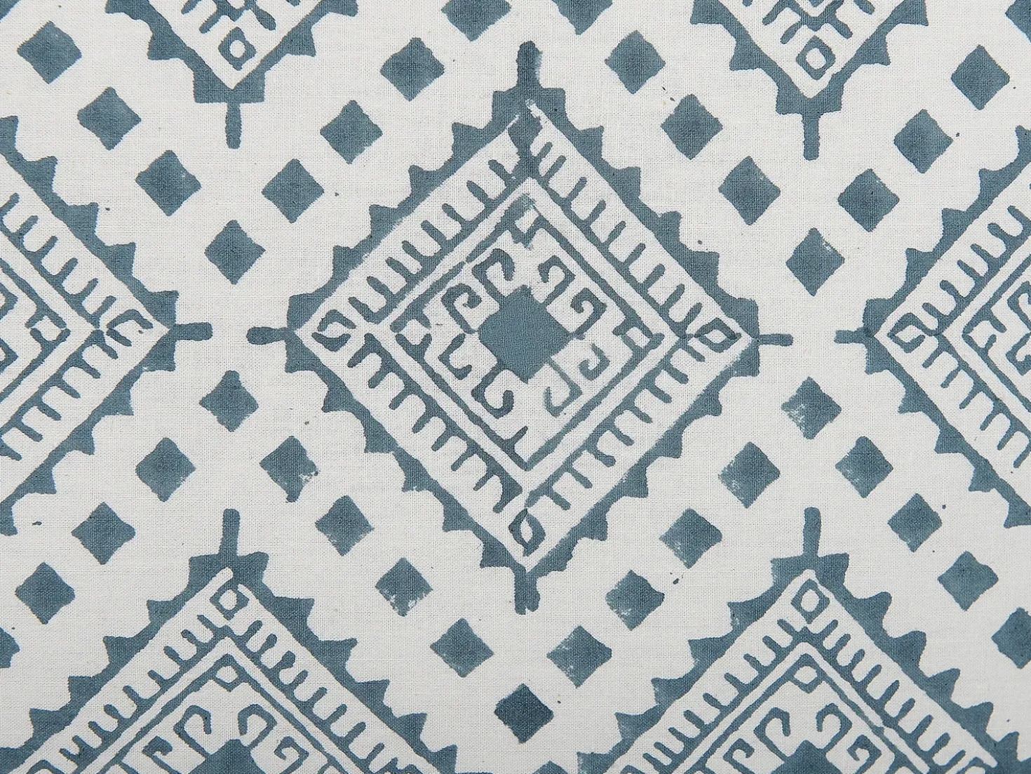 Set di 2 cuscini CORDATA Cotone 45 x 45 cm Blu Trama orientale